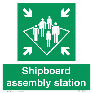 Shipboard assembly station